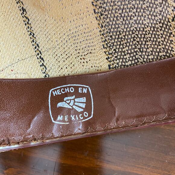 Rezgo Tipo Western Straw Hat Horse Theme Made in Mexico - Picture 10 of 11